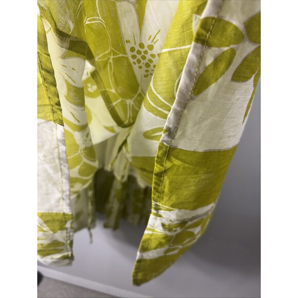 ESY STUDIO EY   Women’s Maxi  Dress Pistacho Creen Sz L Flare Linen Cotton - Picture 7 of 14